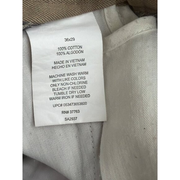 Perry Eillis Portofolio Men’s Tan Dress Pants Size 36 x29 - Picture 10 of 10